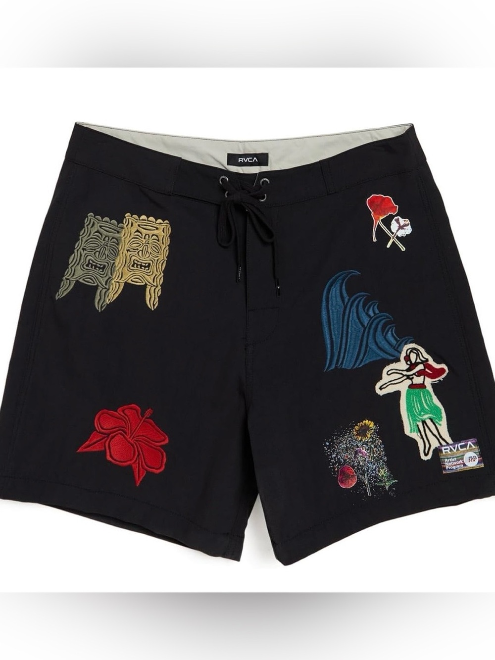 RVCA Oblow Tapa Board Shorts - Black swim